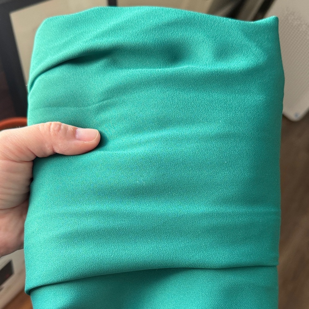 Ann Taylor Kelly-Green Midi Dress with Short Sleeves - Picture 5 of 5